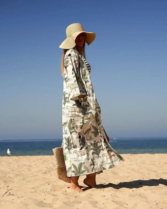 Kimono Caftano in Cotone - MARIO SPATARELLA