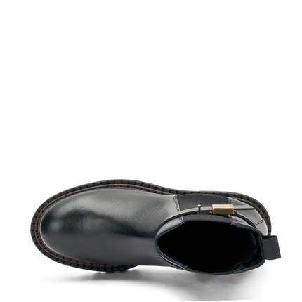 Stivaletti Frau Chelsea Donna in Pelle Nero - MARIO SPATARELLA