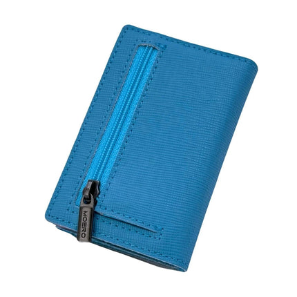 Moero Pro Saffiano Azzurro Zip Portafoglio Slim PRO SAFFIANO AZZURRO ZIP AZZURRO Moero 