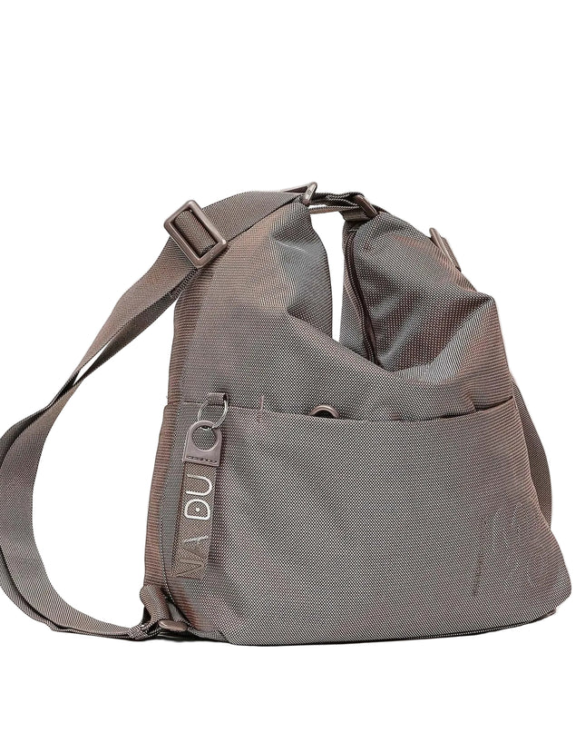 Mandarina Duck Borsa Convertibile Zaino in Tessuto Taupe - MARIO SPATARELLA