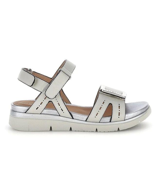 Stonefly Sandalo Basso Donna con Doppio Velcro in Pelle Bianca 223658 ELODY LASER BIRCH Stonefly 