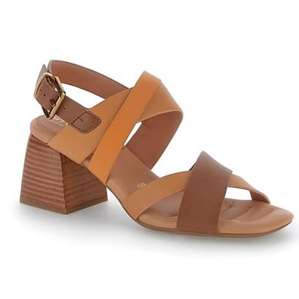 Sandali Tacco Pelle Sigaro TALITHA 3 221012 CIGAR BROWN Stonefly 