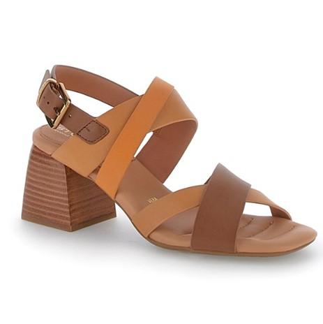 Sandali Tacco Pelle Sigaro TALITHA 3 221012 CIGAR BROWN Stonefly 