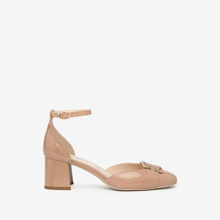 Decolletè Pump Vernice Nude E409480D NUDO 626 Nero Giardini 