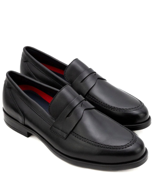 Callaghan Adaptaction Mocassino College Uomo in Pelle Nera - MARIO SPATARELLA