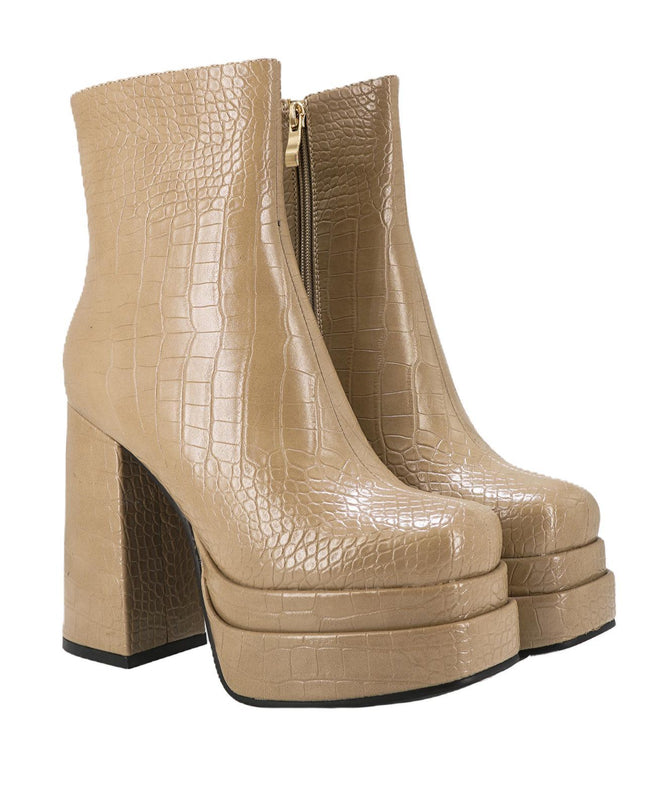 Stivaletti Donna in Cocco Beige 1166 COCCO BEIGE Exe 