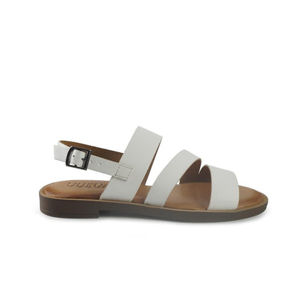 Vueva Sandali Flat Donna in Pelle Bianca - MARIO SPATARELLA