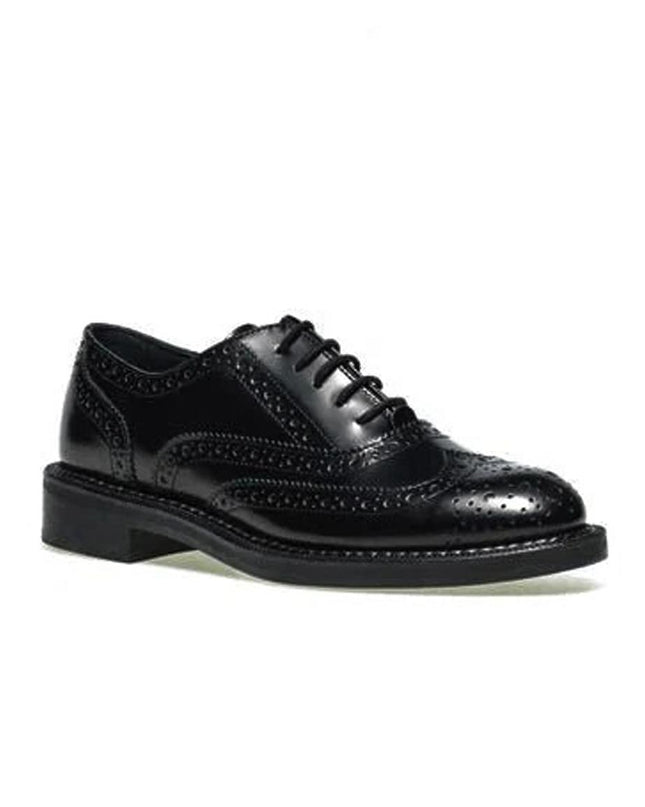 Frau Francesine Oxford Monogramma Donna in Pelle Nero 95U6 BRUSH NERO Frau 