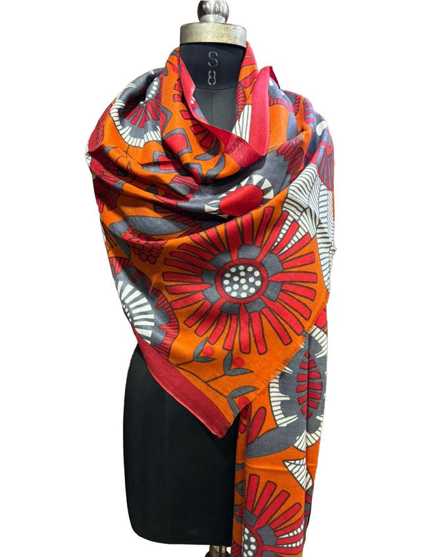 Foulard Spatarella in Cashmere Fantasia Multicolore GIRASOLE GIRASOLE 1 Spatarella 
