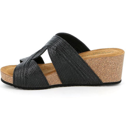 Ciabatta con Zeppa in Sughero CB2565 ERSI NERO Grunland 