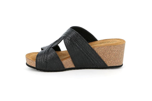 Ciabatta con Zeppa in Sughero CB2565 ERSI NERO Grunland 