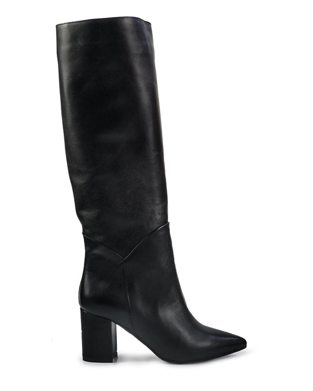 Spatarella Stivali Donna a Punta con Tacco in Pelle Nero LP111 BLACK Spatarella 