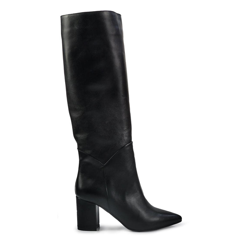 Spatarella Stivali Donna a Punta con Tacco in Pelle Nero LP111 BLACK Spatarella 