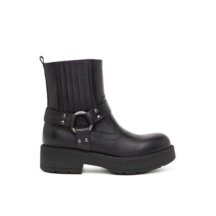 Nero Giardini Stivaletti Biker Donna  Pelle Nero I411988D NERO 100 Nero Giardini 