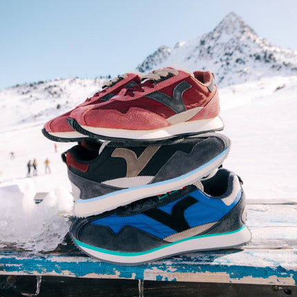 Victoria Sneakers Running Uomo in Pelle Mero Multi - MARIO SPATARELLA
