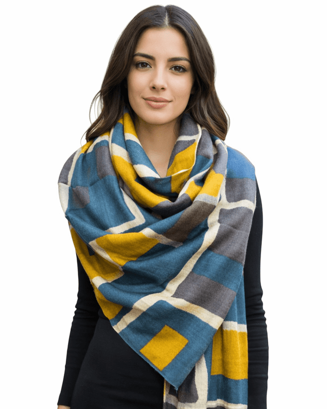 Foulard Spatarella in Cashmere Fantasia Multicolore - MARIO SPATARELLA