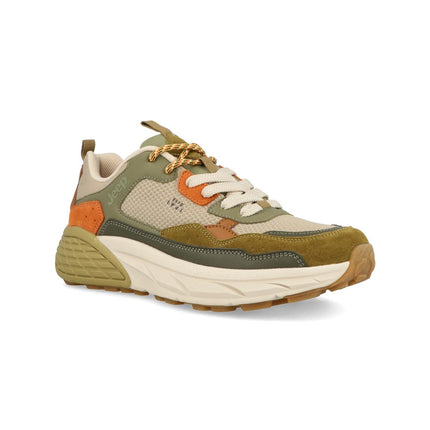 Jeep Sneakers Uomo Camoscio Multicolor Salvia GROOVE MESH U SAGE Jeep Footwear 