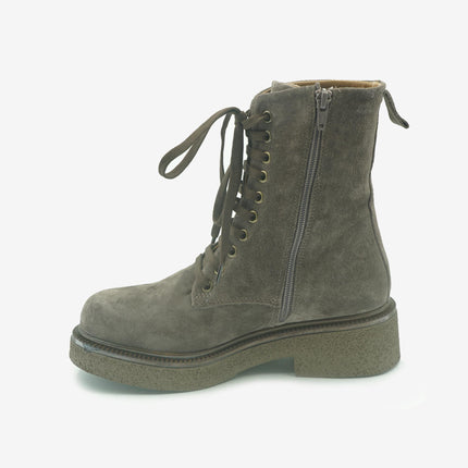 Stivaletto Donna con Lacci Z4305 ESPRESSO Bueno 