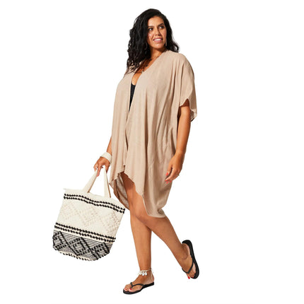 Kimono Estivo Lungo Ecru' KIMONO ESTIVO MBK5004E La Mano Boho 