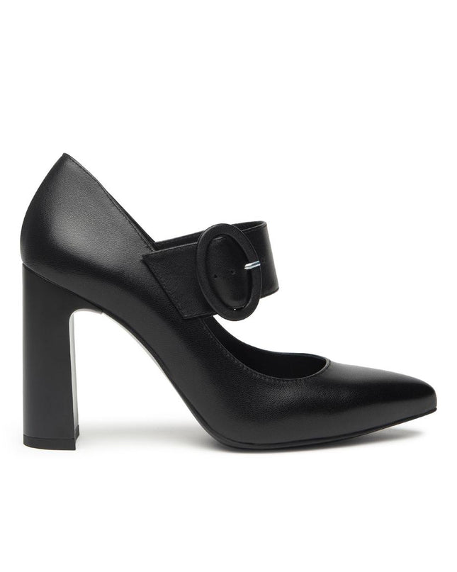 Nero Giardini Decollete Mary Jane con Cinturino in Pelle Nero - MARIO SPATARELLA