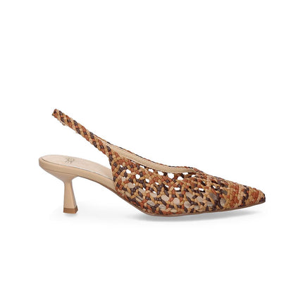Exe Chanel Sling Back Donna Intrecciato Multi Cuoio SELENA 851 BEIGE Exe 