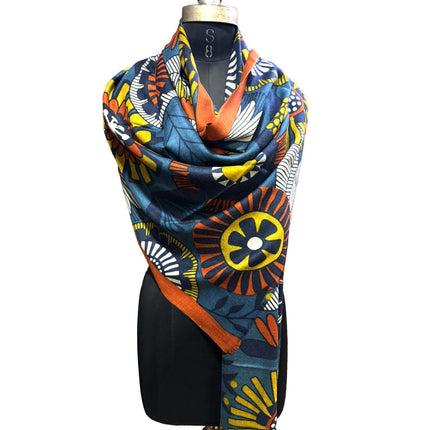 Foulard Spatarella in Cashmere Fantasia Multicolore - MARIO SPATARELLA