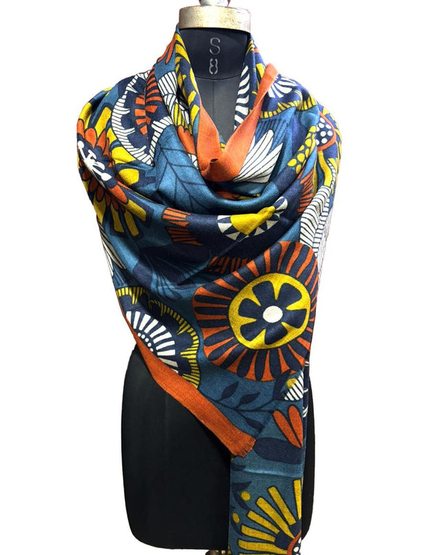 Foulard Spatarella in Cashmere Fantasia Multicolore - MARIO SPATARELLA