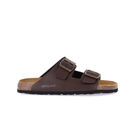 Grunland Sandali Uomo Plantare Sughero Doppia Fibbia Moro CB3013 HOBO BROWN Grunland 