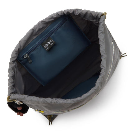 Kipling Sacca in Tessuto Fantasia Grigio SUPERTABOO BACK TO GREY Kipling 