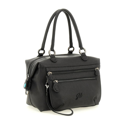 Borsa Gabs Convertibile e  Trasformabile in Pelle Nera con Tracolla e Pochette LAVINIA PLUS TG M BLACK Gabs 