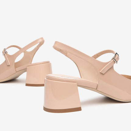 Nero Giardini Chanel Sling Back in Vernice Cipria - MARIO SPATARELLA