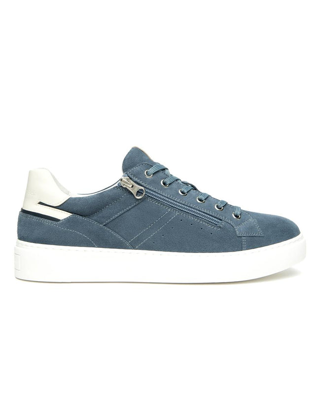 NeroGiardini Sneakers Bassa Uomo in Camoscio Avio E601131U AVIO 203 Nero Giardini 