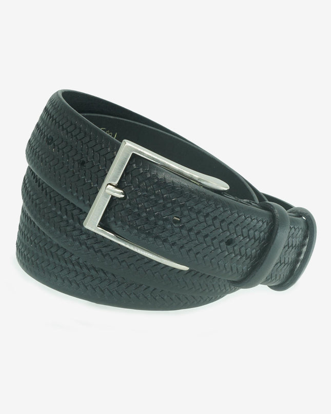 Cintura in Pelle Nera STAMPA BLACK New Belt 