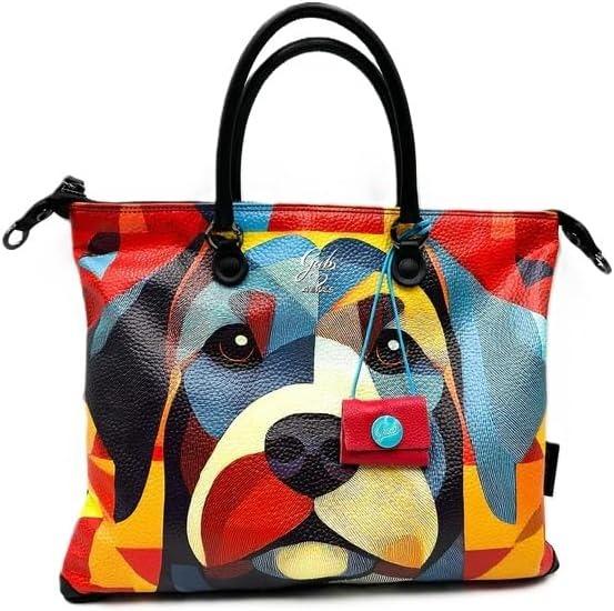 Gabs Borsa Convertibile e Trasformabile con Tracolla in Pelle Fantasia Bracco Rosso - MARIO SPATARELLA