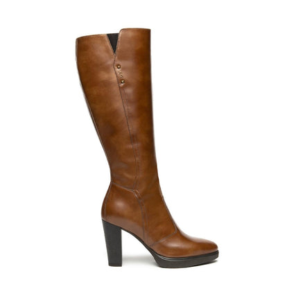 Nero Giardini Stivali Donna con Tacco e Plateau in Pelle Cuoio I514611D CUOIO 400 Nero Giardini 