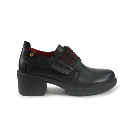 Jungla Mocassini Donna con Velcro in Pelle Nero 8315 BLACK Jungla 