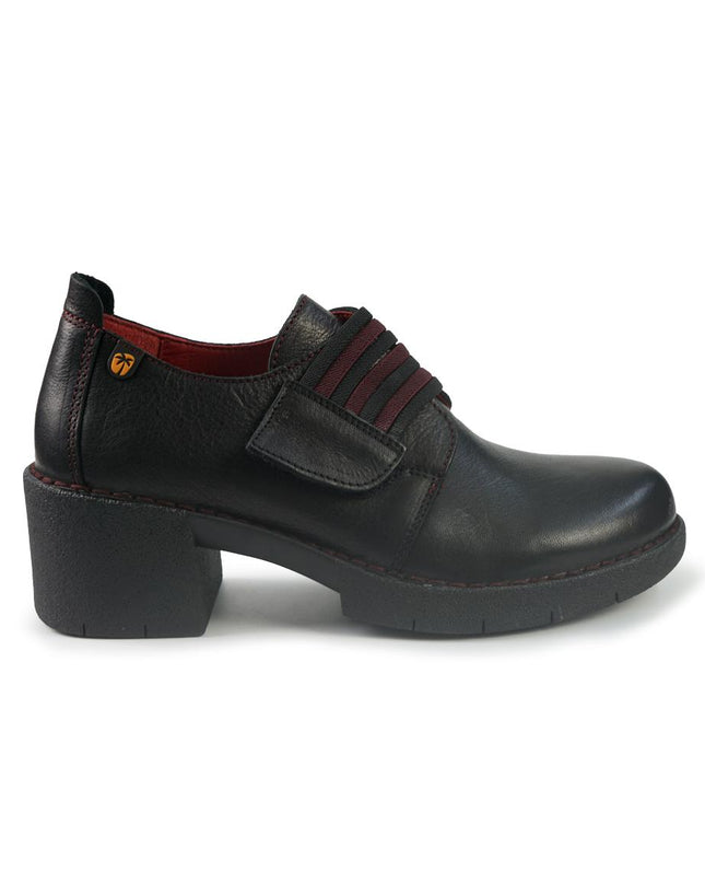 Jungla Mocassini Donna con Velcro in Pelle Nero 8315 BLACK Jungla 