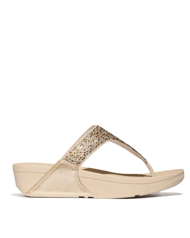 FitFlop Sandali Donna Infradito con Micro Strass Platino - MARIO SPATARELLA
