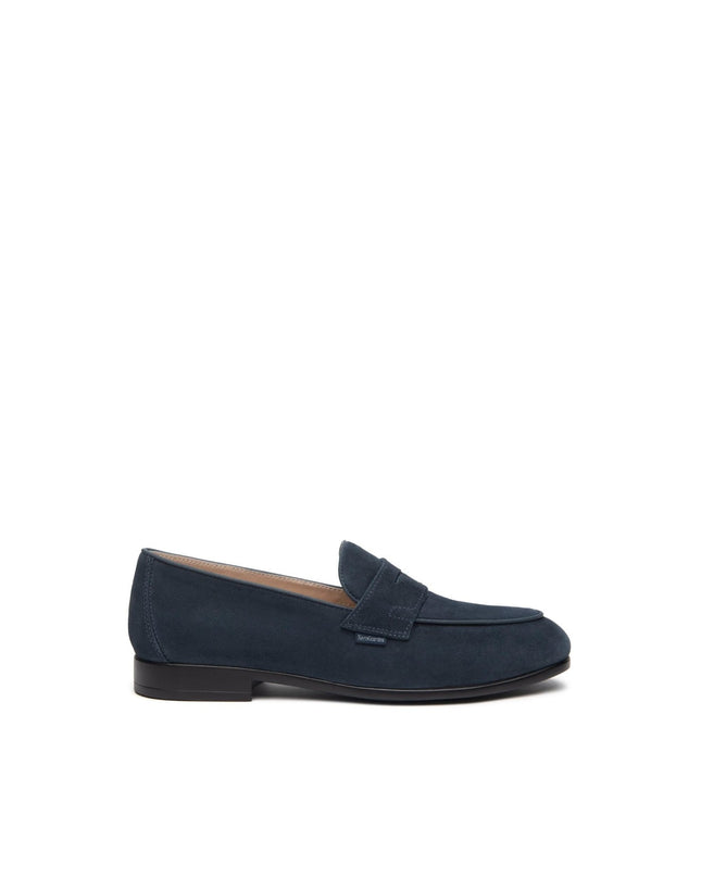 Nero Giardini Mocassini Uomo in Camoscio Blu - MARIO SPATARELLA