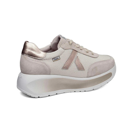 Callaghan Sneakers Donna con Zeppa in Pelle e Tessuto Patino 61609 GRACE PLATINO Callaghan 