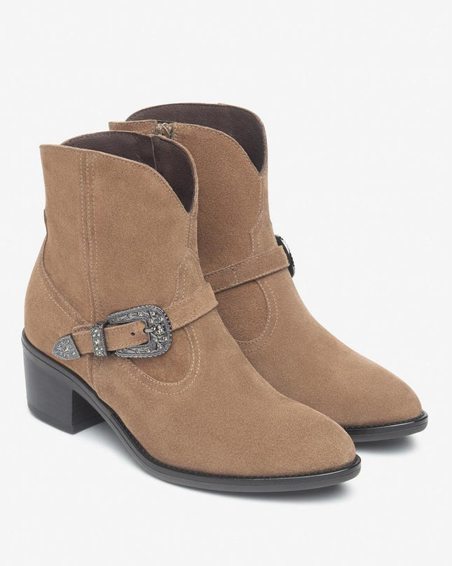 Nero Giardini Stivaletti Texani Camperos Chelsea in Camoscio Mou - MARIO SPATARELLA