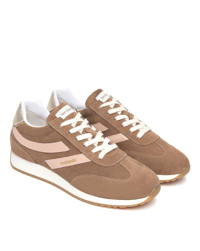 NeroGiardini Sneakers Bassa Donna in Camoscio Mou E615160D MOU 442 Nero Giardini 