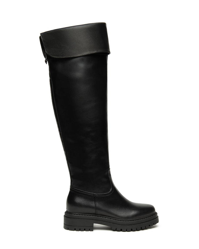 Nero Giardini Stivali Donna Gamba Alta Elasticizzata al Polpaccio Nero - MARIO SPATARELLA