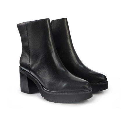 Callaghan Stivaletti Donna con Tacco e Plateau in Pelle Nero - MARIO SPATARELLA