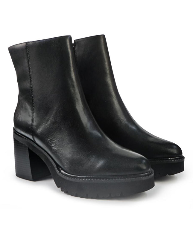 Callaghan Stivaletti Donna con Tacco e Plateau in Pelle Nero - MARIO SPATARELLA