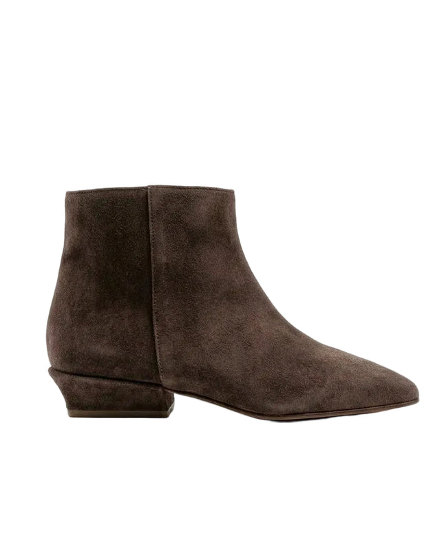 Spatarella Stivaletto Donna Tubolare Basso in Camoscio Marrone<BR/> CV216 STONE Spatarella 