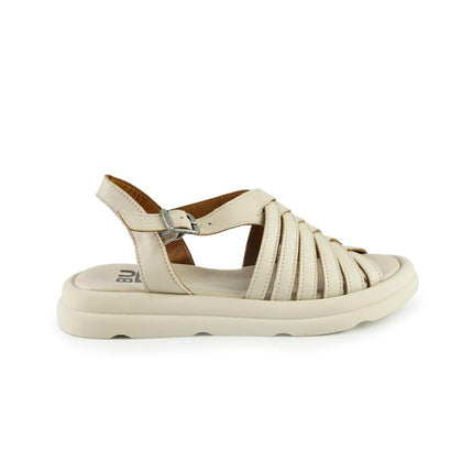 Bueno Sandali Donna Basso in Pelle Crema E3300 CREMA Bueno 