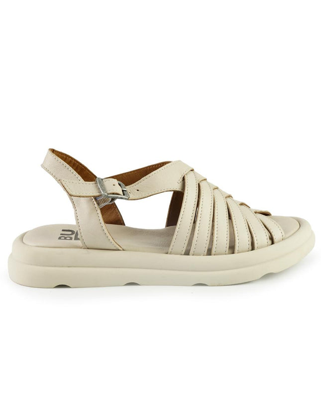 Bueno Sandali Donna Basso in Pelle Crema E3300 CREMA Bueno 