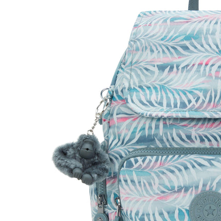 Kipling Zainetto Donna Stampato CITY ZIP S B PRT PALMTREE LEAVES Kipling 