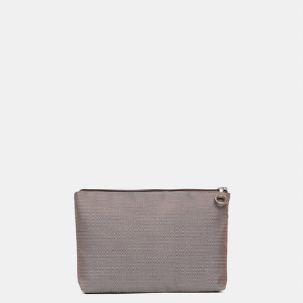 Pochette con Zip in Tessuno Taupr QMMN9 MD20 VANITY TAUPE Mandarina Duck 